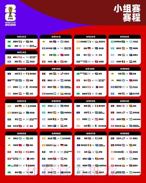 2026世界杯完整赛程今日全程直播怎么看 2026世界杯完整赛程今日全程直播怎么看